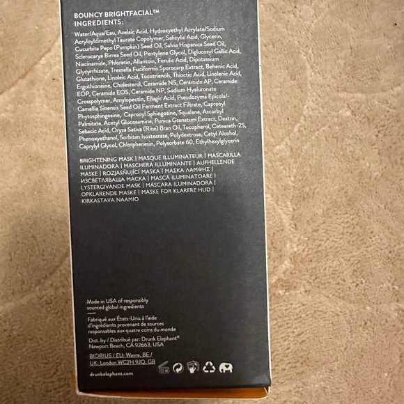 Drunk Elephant Bouncy Brightfacial Mask NEW - Picture 3 of 16
